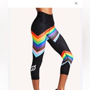 Peloton WITH Pride Rainbow Cropped High-Waisted Leggings